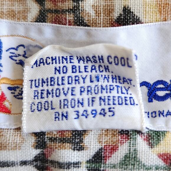 REYN SPOONER vintage Hawaiian Camp button down reverse print Aztec shirt Size XL - Picture 5 of 6